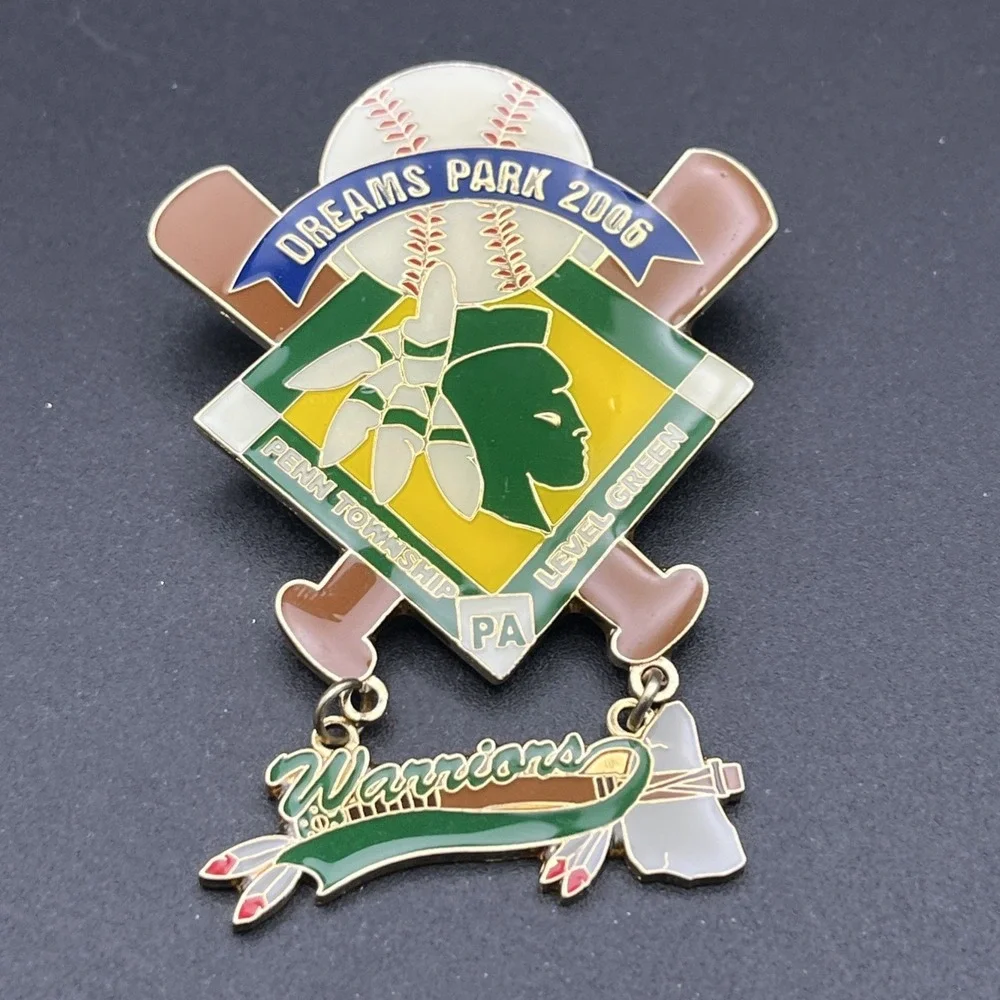 Dreams Park 2006 Penn Township Level Green Baseball Warriors Lapel Hat‎ Pin